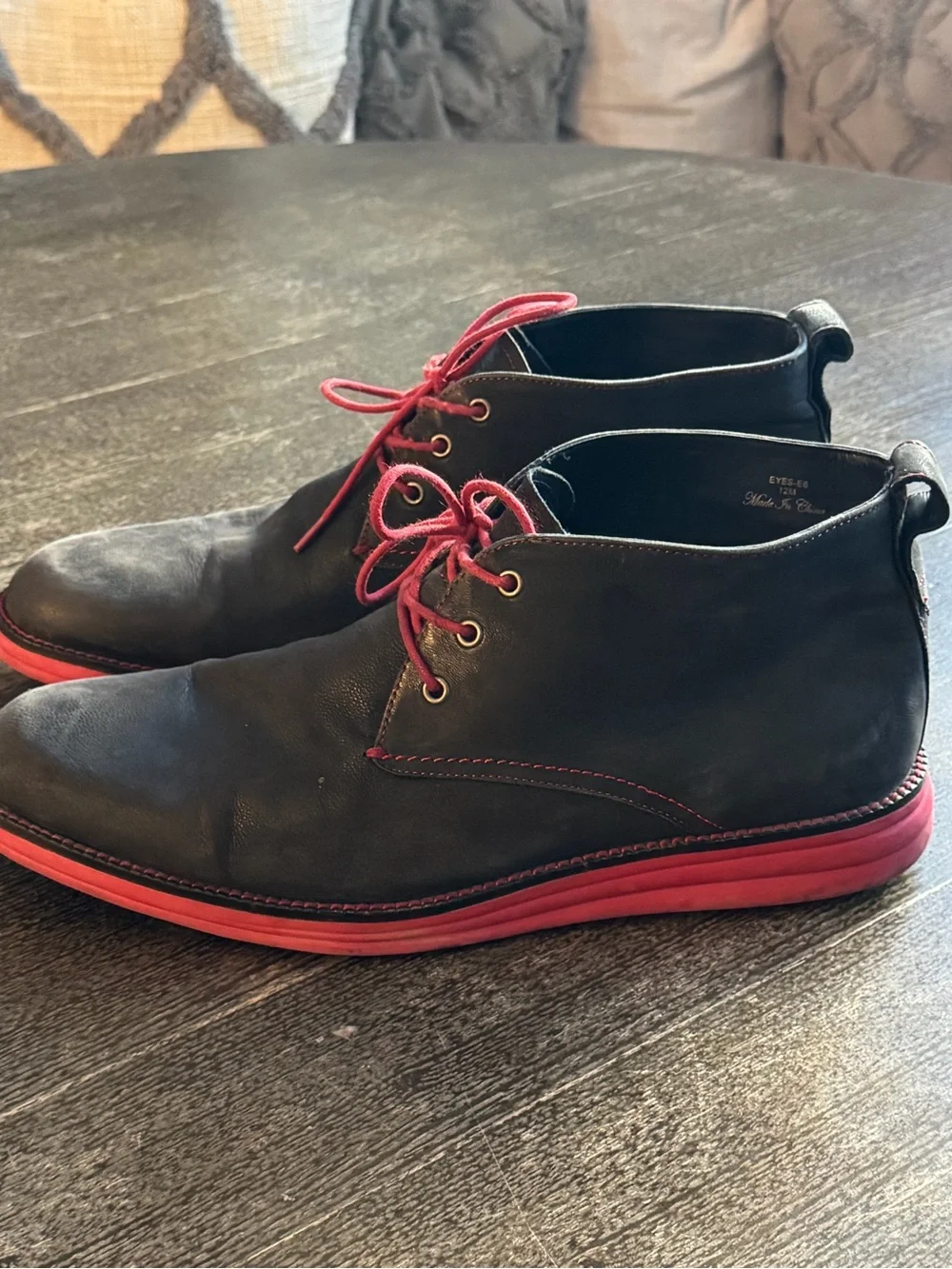Donald J Pliner EYES E6 Leather Red Sole Chukka Desert Boots 12M
